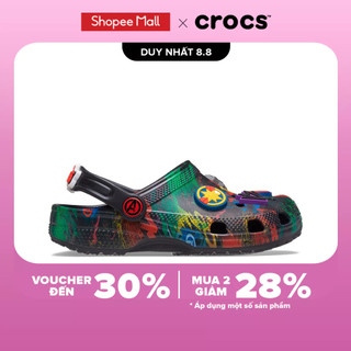 Giày Clog Trẻ Em Crocs Marvel Avengers Funlab - Black