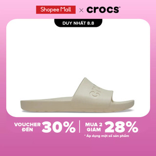 Dép quai ngang Unisex Crocs Slide - Bone