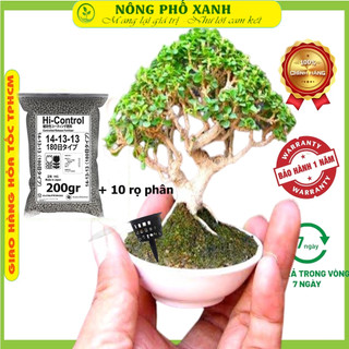200gr phân tan chậm 14-13-13 kèm 10 giỏ đựng phân
