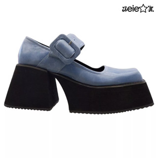 aeie jr. MARY JANE PLATFORMS DENIM -- giày búp bê đế bằng cao 5cm