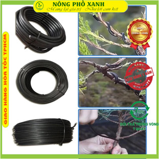 Dây nhôm đen - nhôm trắng uốn cây cảnh, bonsai, hoa lan loại mềm dễ uốn 1kg  size 2ly, 3ly, 4ly, 5ly