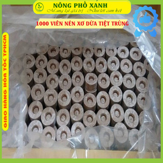 Viên nén xơ dừa, thùng 1000 viên, ươm hạt giống, trồng cây, ươm hạt, ươm cây giống, trồng dâu tây, thuỷ canh |Greenhome