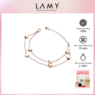 Lắc tay nữ cde five pointed star bracelet rose gold cde2025rg