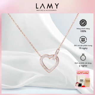 Dây chuyền nữ CDE Heart Lock Jewelry Stone Rose Gold CDE6021
