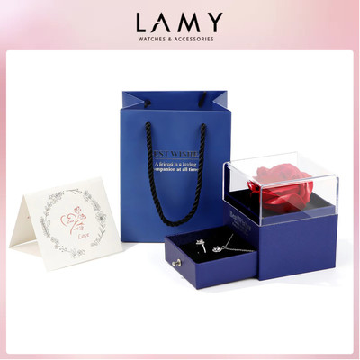 Set quà tặng hộp đựng trang sức LAMY Square Blue Box - Màu xanh 7003