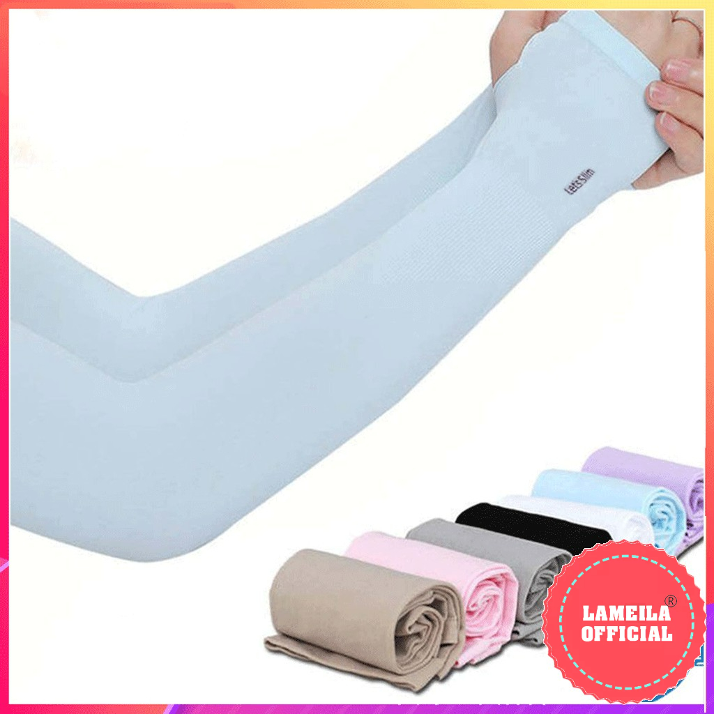 Găng tay chống nắng xỏ ngón Let's Slim P0197