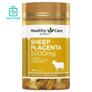 Nhau thai cừu Sheep Placenta 5000mg Healthy Care của Úc, 100 viên, mẫu mới