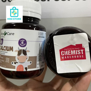 (Tem chemist) Milk Calcium Healthy Care, bổ sung Canxi cho trẻ trên 4 tháng tuổi, 60 viên, Mẫu mới