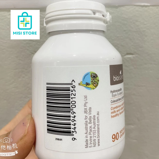 ( Date 2027) Canxi Sữa Bio Island Milk Calcium  Úc cho bé ( Ca Bio 90v )