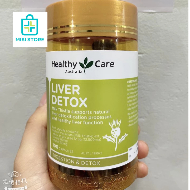 Viên uống giải độc gan Liver Detox Healthy Care 100 viên Úc ( Gan HC)