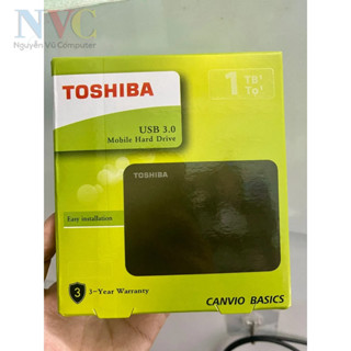 Ổ cứng di động HDD Toshiba Canvio BASIC 500GB 1TB USB 3.0 Hàng CTY - Bảo hành 12 Tháng