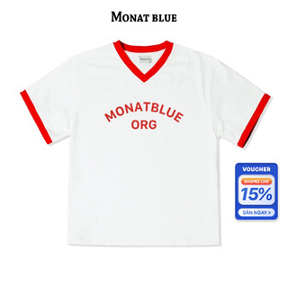 MONAT BLUE Tee Youngster ORG - Áo thun youngster new version cổ tim chất cotton 250gsm unisex
