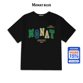 MONAT BLUE M-Tee University - Áo thun chất cotton unisex