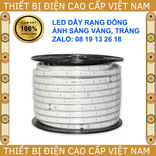 Led dây rạng đông 7w, 9w, ánh sáng trắng, vàng, có cắt lẻ kèm nguồn, model: rd-ld01