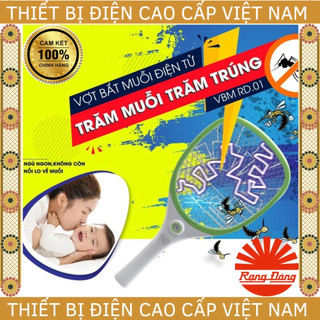 Vợt bắt muỗi điện tử rạng đông mã vbm rd.01, rd.02, rd.03