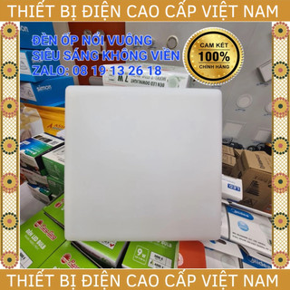 Đèn ốp trần, đèn led ốp nổi vuông, siêu sáng, không viền asia 24w, 36w, 48w