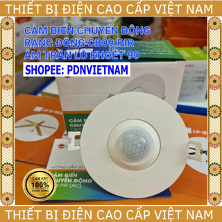Cảm biến chuyển động rạng đông, mã cb09.pir, âm trần lỗ khoét 90mm, bảo hành chính hãng