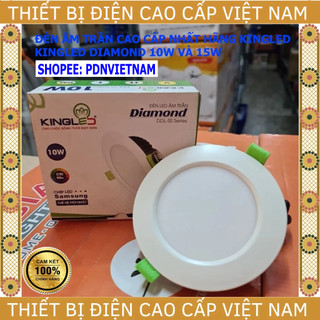 Đèn âm trần Kingled Diamond mã DL-SS, cao cấp nhất, nhôm nguyên khối, độ hoàn màu cao, bảo hành 2 năm