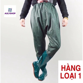 Ủng quần lội nước đến bụng size 35-43 đế mềm, ủng liền quần, ủng đi mưa