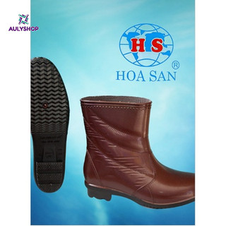 Ủng ngắn làm vườn Hoa San nhiều màu size 36-43, ủng đi mưa, ủng lao động