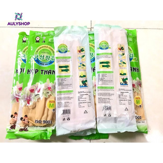 Bịch 10 Đôi Găng tay cao su rửa chén, rửa bát Hợp Thành dài 38cm size M