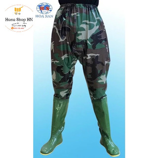 Ủng liền quần đế cứng Hoa San size 35-43, Ủng lội nước, ủng bảo hộ lao động, quần ủng lội bùn, lội nước