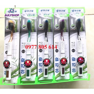 Vỉ 30 bàn chải đánh răng than tre Hàn Quốc, bàn chải 127