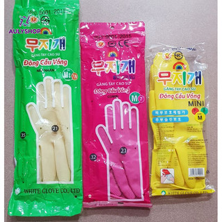 Găng tay cao su Đông Cầu Vồng đủ size S, M, L, găng tay cao su rửa chén, rửa bát, găng tay cầu vồng