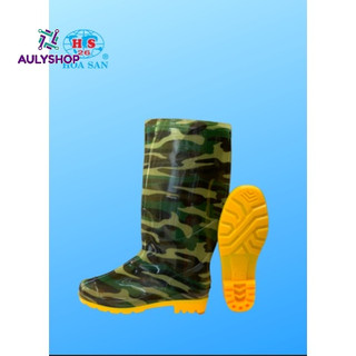[016] Ủng Lao Động Đế Vàng Hoa San Size 39-43, Ủng Đi Mưa