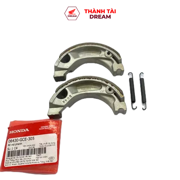 Má phanh (bố thắng) Dream , Wave 100 , Future 1 , RSX 110 , Wave 100 các dòng xe số  Honda - 06430GC