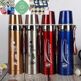 Bình giữ nhiệt nắp nhịn 750ml có dây xách tiện dụng
