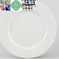Đĩa sứ trắng nhiều size