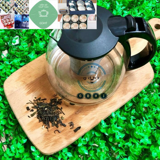 Ấm pha trà thủy tinh có lưới lọc 1300ml