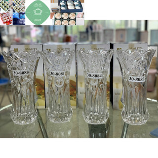Lọ hoa thủy tinh trắng 30cm và 35cm