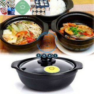 Nồi đất kho cá , nấu mì cay dày dặn 8 inch , 1l