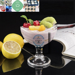 [ ảnh thật ] Ly thủy tinh đựng kem 280ml
