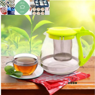 Ấm lọc trà, cafe thủy tinh có lưới chắn inox không gỉ 750ml