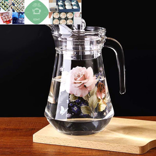 BÌNH THỦY TINH - CA THỦY TINH HỌA TIẾT 1.3L CHỊU ĐƯỢC NƯỚC NÓNG