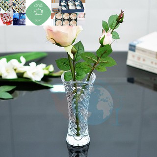 ( HOA VĂN GIAO NGẪU NHIÊN ) Lọ hoa thủy tinh 20cm