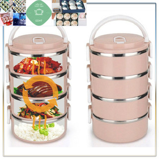 Cặp Lồng Inox Giữ Nhiệt nhiều ngăn Cao Cấp- 4 TẦNG- 2,8L