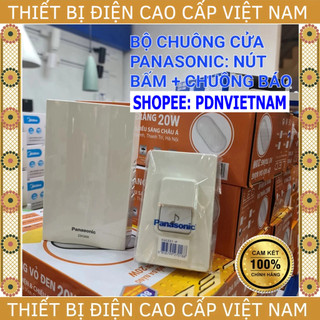 Bộ chuông điện panasonic, nút bấm và chuông báo, mã egg331 -ebg888, hàng chính hãng