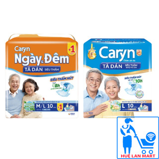 [CHÍNH HÃNG] Bỉm Người Già - Tã Dán Ngày Và Đêm M/L10 (Vòng hông 65-110cm) - Tã Dán Siêu Thấm Caryn Size L10