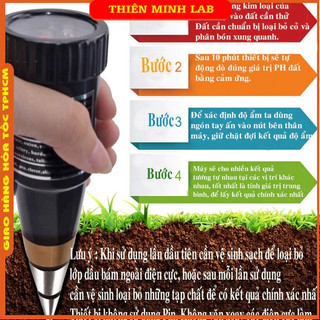 Máy đo độ ph và độ ẩm đất vt-05n, dùng đo độ ph cho vườn cây ăn trái, trồng lúa, sản phẩm của thiên minh lab