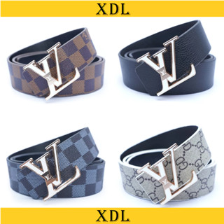 Thắt lưng nam chữ lv sơn trắng trẻ trung, dây lưng nam kẻ caro nhiều màu A1CLV12T