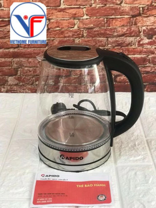 Ấm siêu tốc thủy tinh Rapido RK1818
