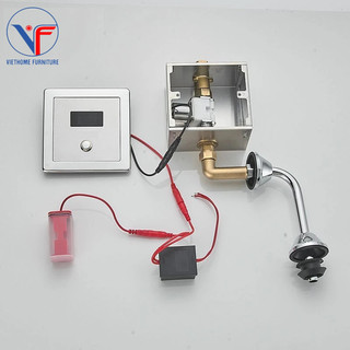 Xả tiểu cảm ứng, Xả Tiểu Nam có nút xả cơ hàng đồng thau cao cấp dùng điện AC và DC