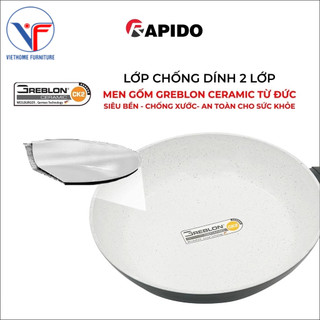 Chảo từ Rapido 26cm đáy chấm RP26-RD2