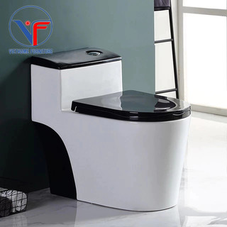Bồn cầu một khối nắp đen