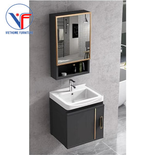 Bộ combo tủ lavabo + tủ gương cao cấp