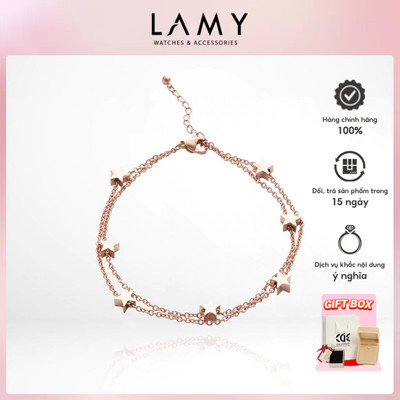 Lắc chân nữ LAMY Five Pointed Star Anklet Rose Gold 9006